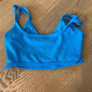Free People Movement Blue Sports Bra Size Medium